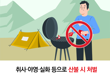 취사·야영·실화 등으로 산불 시 처벌
